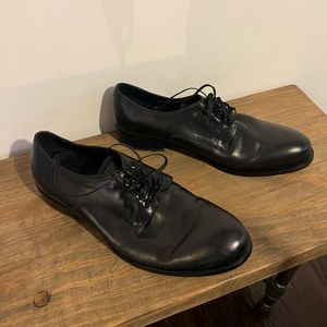 Kenneth Cole Oxford dressy black leather shoes